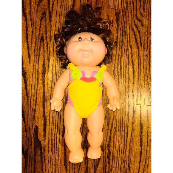 Vintage Cabbage Patch 90’s Swim Yellow Suit Splash Doll - Picture 1 of 4